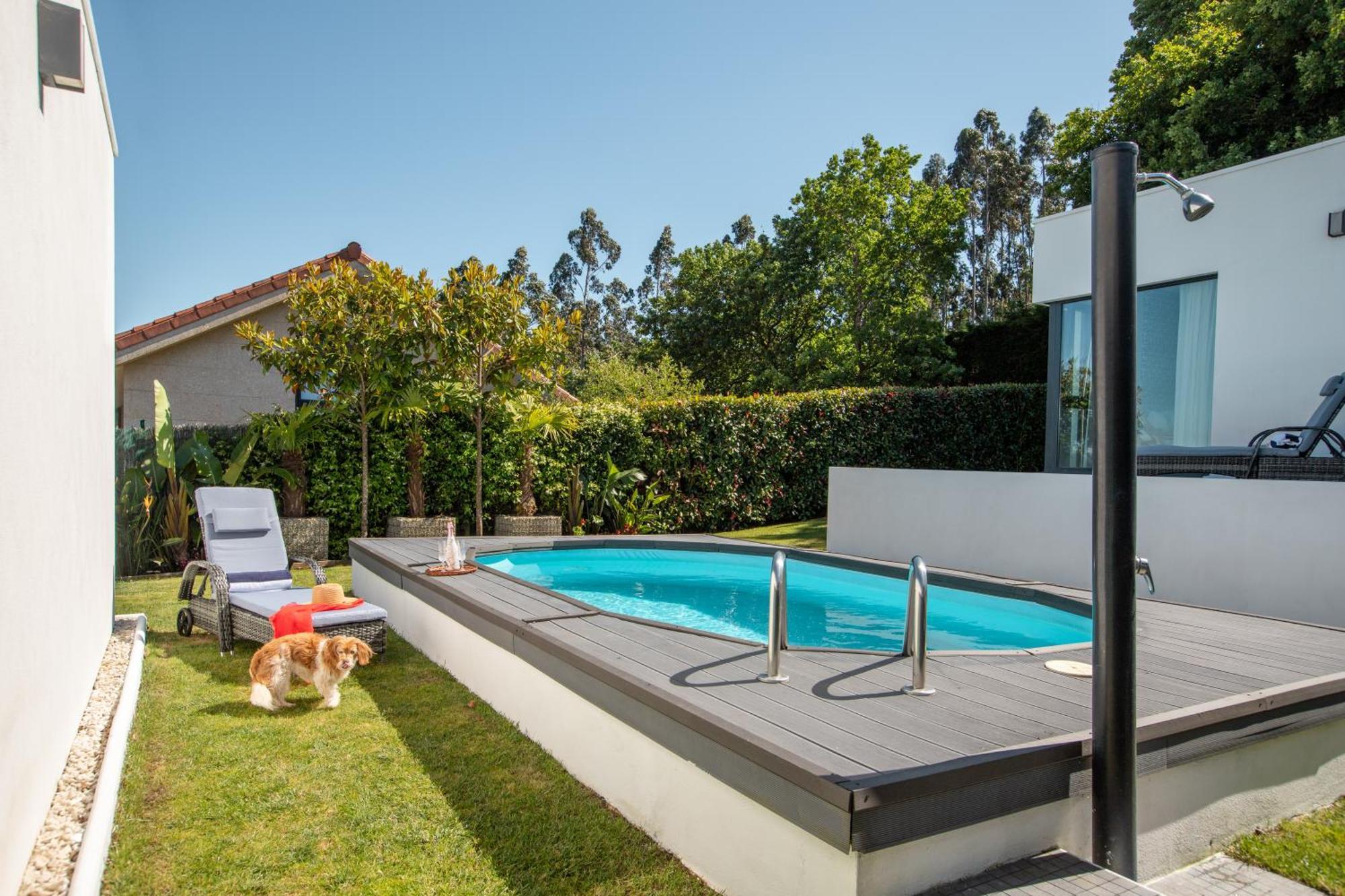 Villa Con Piscina Y Jardin, Santiago De Compostela Teo Luaran gambar